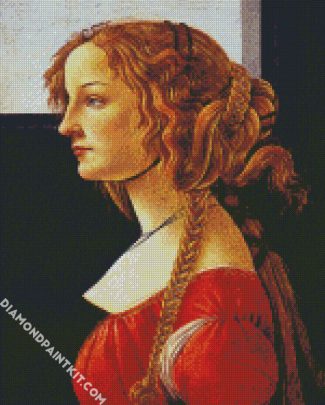 Portrait Of A Young Woman Botticelli diamond painting