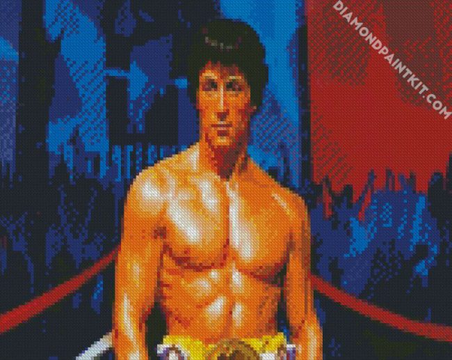 Rocky Balboa Boxer diamond painting