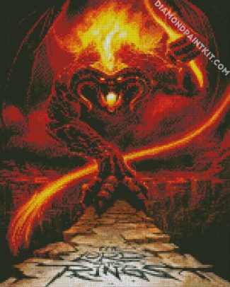 Scary Balrog diamond painting