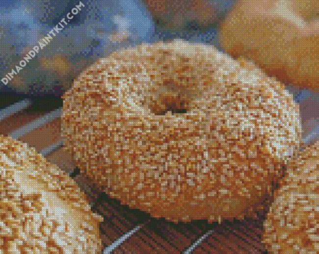 Sesame Bagel diamond painting