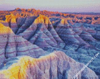 South Dakota Badlands National Park diamond painting