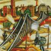 The Iron Bridge View Of Frankfurt By Beckmann diamond painting