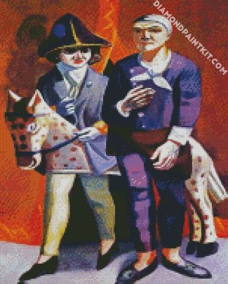 The Artist And His Wife By Beckmann diamond painting