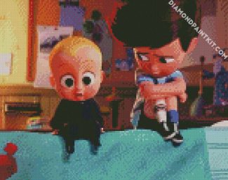 Tim Templeton And Boss Baby diamond painting