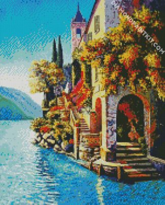 Villa Balbianello Art diamond painting