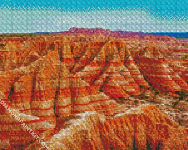 Badlands National Park South Dakota diamond painting