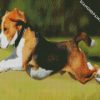 Beagle Running diamond painting