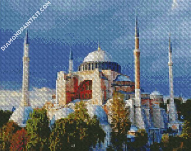 Hagia Sophia Mosque Turkey diamond painting