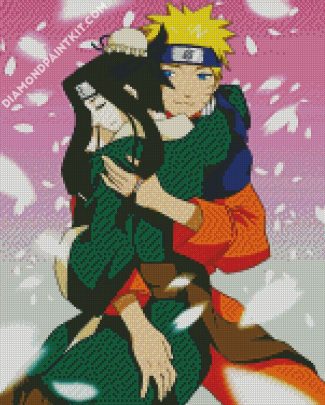 Haku And Naruto Hug diamond painting