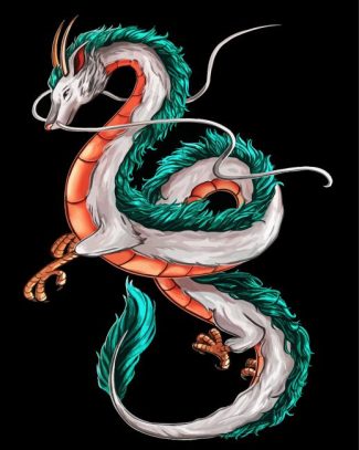 Haku Dragon diamond painting