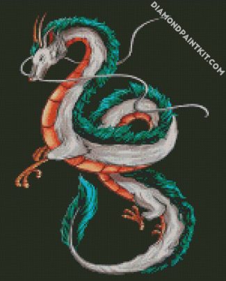 Haku Dragon diamond painting