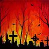 Halloween Graveyard diamond painting