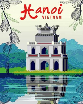 Hanoi Vietnam Poster diamond painting