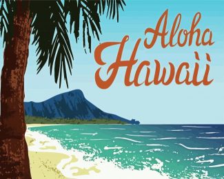 Hawaii Aloha Beach diamond painting