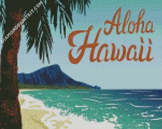 Hawaii Aloha Beach diamond painting