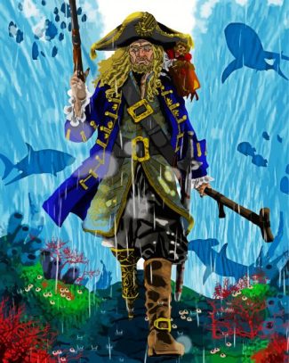 Hector Barbossa Pirates Of The Caribbean Serie diamond painting