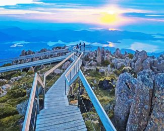 Hobart Mount Wellington diamond painting