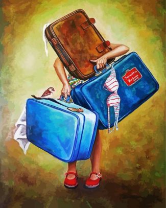 Holding Bags diamond painting