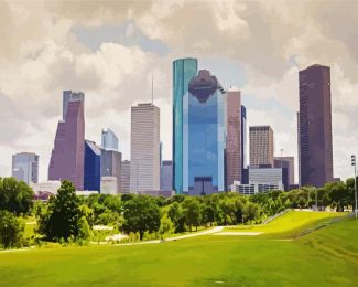 Houston City diamond painting