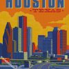 Houston Texas Poster diamond painting