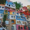 Hundertwasser House Wien diamond painting