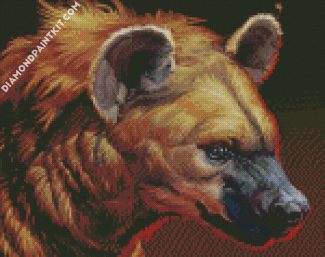 Hyena Head diamond painting