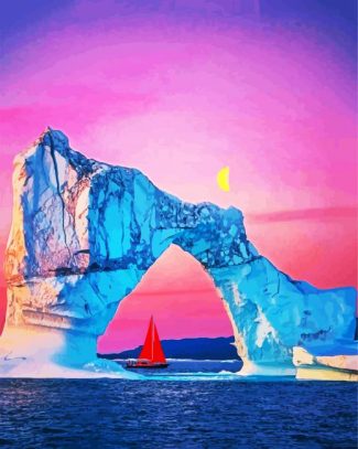 Iceberg Arch Greenland diamond painting