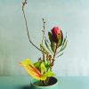 Ikebana Protea diamond painting