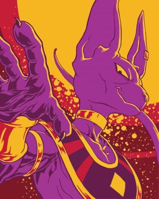 Illustration Beerus diamond painting