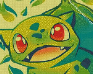 Illustration Bulbasaur diamond painting