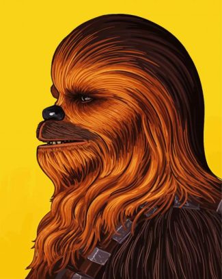 Illustration Chewbacca diamond painting