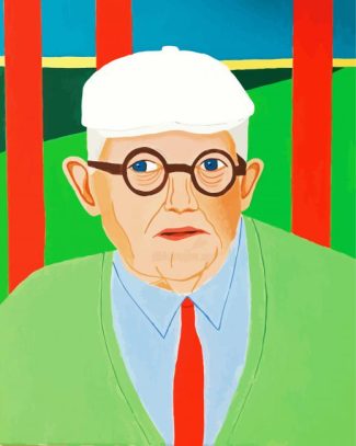 Illustration David Hockney diamond painting