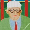 Illustration David Hockney diamond painting