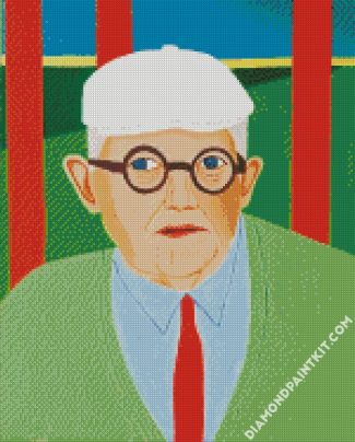 Illustration David Hockney diamond painting