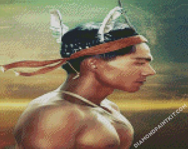 Indigenous Man diamond painting