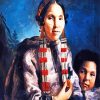 Indigenous Woman And Son diamond painting