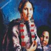 Indigenous Woman And Son diamond painting