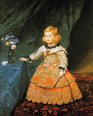 Infanta Margareta Teresa In A Peach Dress By Velazquez diamond painting