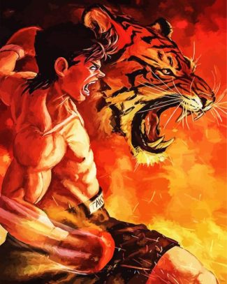 Ippo Makunouchi And Tiger diamond painting