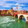 Italy Verona Castelvecchio Bridge diamond painting