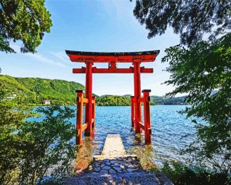 Japan Hakone Shrine diamond painting