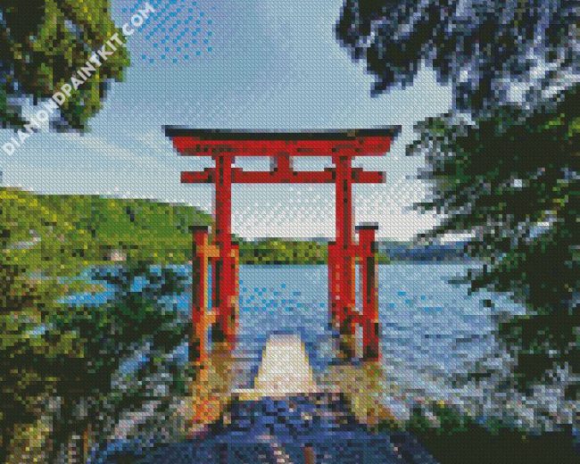 Japan Hakone Shrine diamond painting