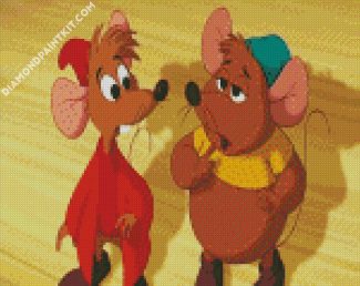 Jaq And Gus Disney Mice diamond painting