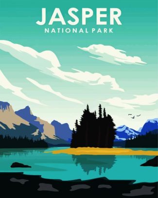 Jasper National Park Poster diamond painting