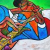 Jazz Flute Player diamond painting