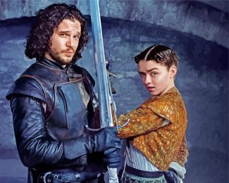 Jon Snow And Arya Stark diamond painting