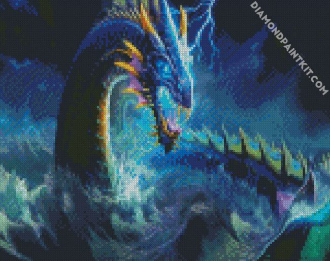 Jormungandr Sea Serpent diamond painting