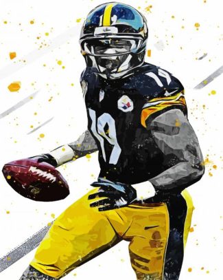 Juju Smith Schuster Art diamond painting