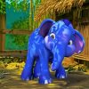 Jumbo The Blue Elephant diamond painting