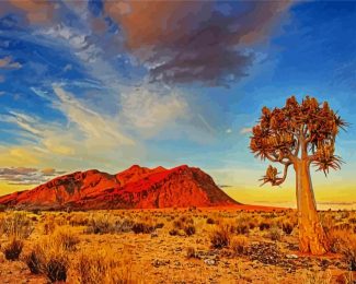 Kalahari Desert South Africa diamond painting